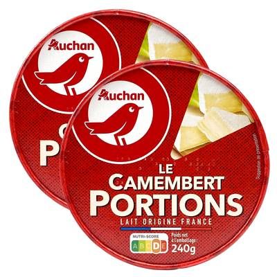 Auchan Camembert en portions, Lot de 2x240g