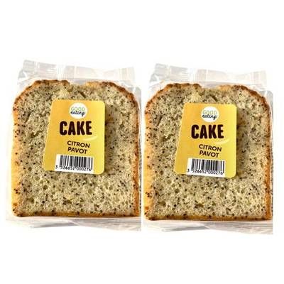 Good Eating Loaf Cake au Citron et Pavot, Lot de 2x85g
