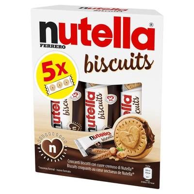 Nutella Biscuits Fourrés Noisettes et Cacao, x15 - 207g