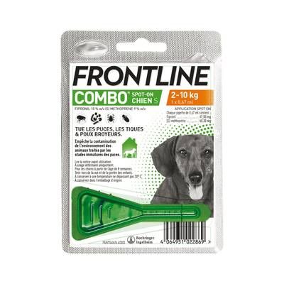 Frontline Pipette anti-tiques et anti-puces Combo Spot On pour petit chien, 1  pièce