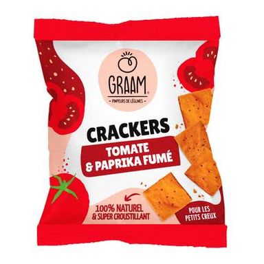 Graam Crackers Tomate et Paprika Fumé, 30g