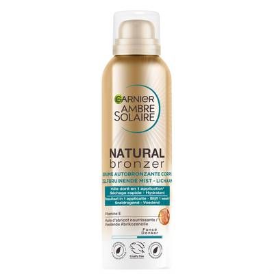 Ambre Solaire Brume Autobronzant Hydrate Et Apaise Huile D'Abricot Nourrissante Natural Bronzer, 150ml