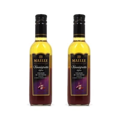 Maille Vinaigrette légère échalote et pointe d'oignon rouge, Lot de 2x36cl