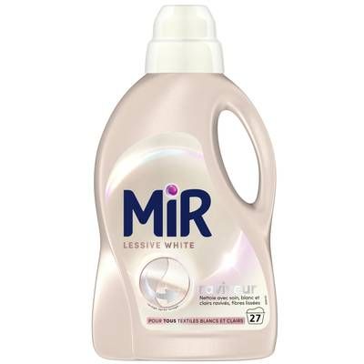 Mir Lessive liquide Blanc  27 lavages, 1,35L