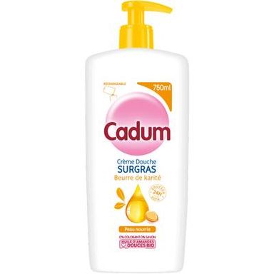 Cadum Gel Douche Corps et cheveux Beurre de Karité & Huile d'Amandes Douces, 750ml