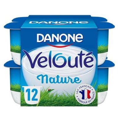 Velouté Yaourt nature brassé, 12x125g