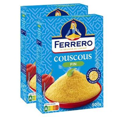 Ferrero Graine de couscous fin, Lot de 2x500g