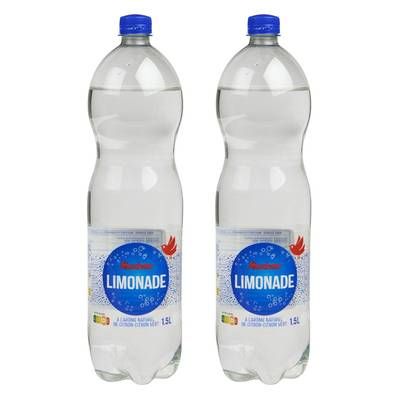 Auchan Limonade aux aromes naturel d'agrumes, Lot de 2x1,5L