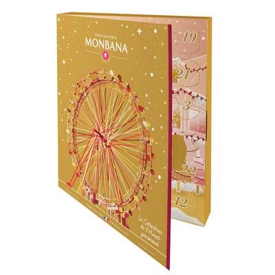 Chocolaterie Monbana Calendrier de l'Avent, 195g