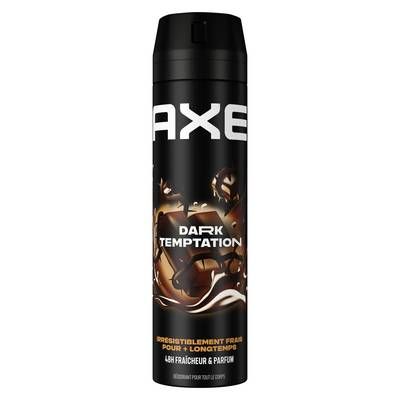 Axe Déodorant spray Homme Anti-odeur Fraîcheur Chocolat Dark Tempation 48h, 200ml