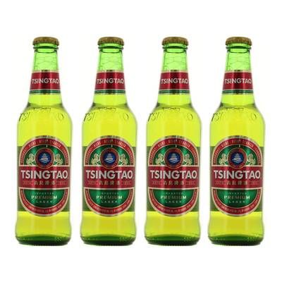 Tsing Tao Bière blonde 4,7°, Lot de 4x33cl