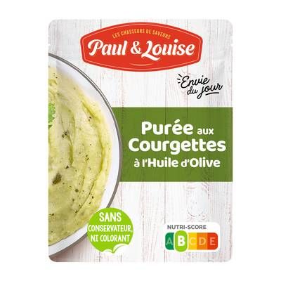 Paul & Louise - Envie du Jour Purée de Courgettes à l'huile d'olive, 180g