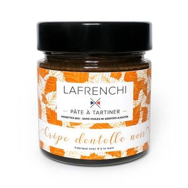La Frenchi Pâte à tartiner Crêpes Dentelle Chocolat Noir, 250g