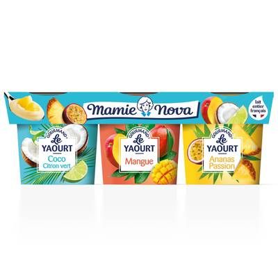 Mamie Nova Yaourts Saveurs Exotiques, 6X150g