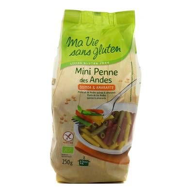 Ma Vie Sans Gluten Mini Penne des Andes bio sans gluten., 250g