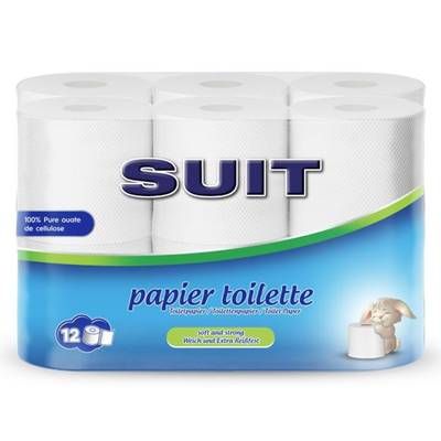 Suit Papier toilette, 12 rouleaux de 150 feuilles