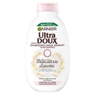 Garnier - Ultra Doux Shampooing Doux Apaisant Délicatesse d'Avoine, 250ml
