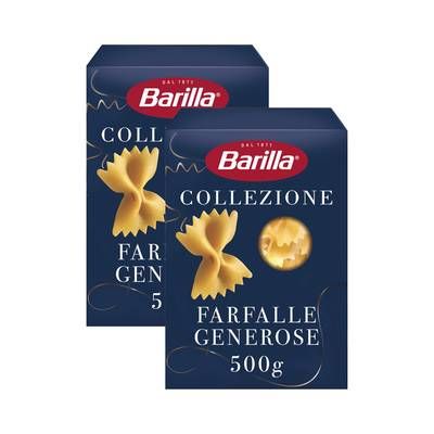 Barilla Collezione Pâtes Farfalle Generose, Lot de 2x500g