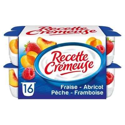 Danone Yaourts crémeux aux fruits, 16x125g