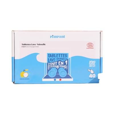 Pimpant Tablette lave vaisselle Sans Film, 40 tablettes