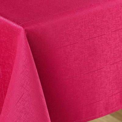 Douceur D Interieur Nappe Jacquard Déco Rouge, 140 x 240  cm