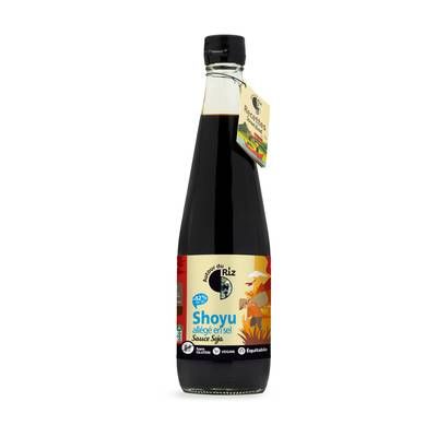 Autour Du Riz Shoyu sauce soja Allégé en sel bio, commerce Equitable, 600ml