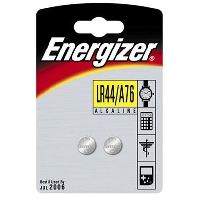 Energizer 2 Piles Bouton LR44 / A76 Alcaline, 2  piles