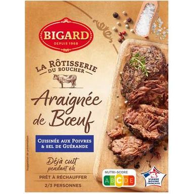 Bigard Araignée de Boeuf Cuisinée au Poivre et Sel de Guérande, 400g