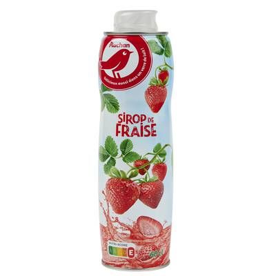 Auchan Sirop de fraise, 60cl