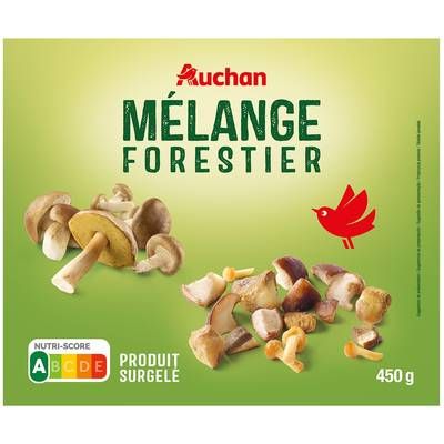 Auchan Mélange de champignons forestiers, 450g