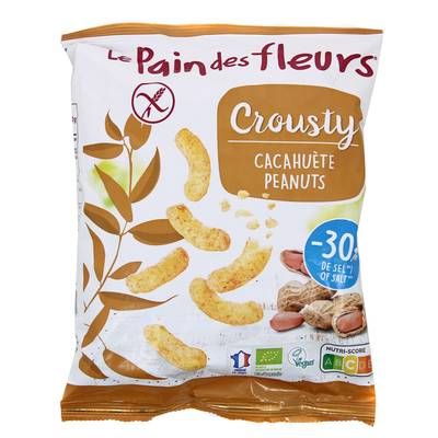 Le pain des fleurs Crousty apéritif Cacahuète bio, 75g
