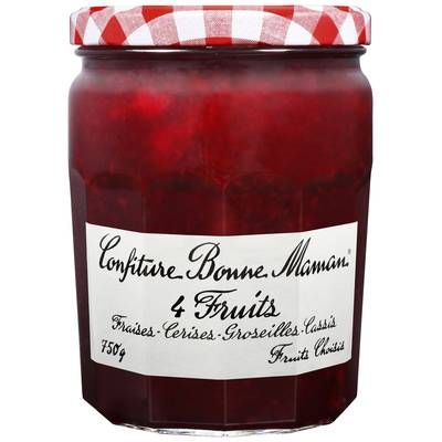 Bonne Maman Confiture aux 4 fruits, 750g