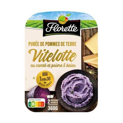 Florette Purée de Vittelotte au Comté et poivre 5 baies, 2x180g