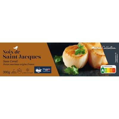 Auchan Collection Noix Saint-Jacques sans corail, 300g