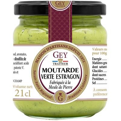 Raoul Gey Moutarde Verte à l'Estragon, 190g