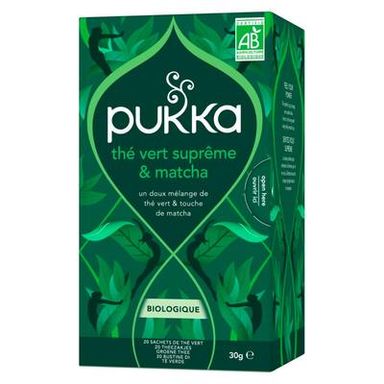 Pukka The vert suprême matcha bio, 20 sachets
