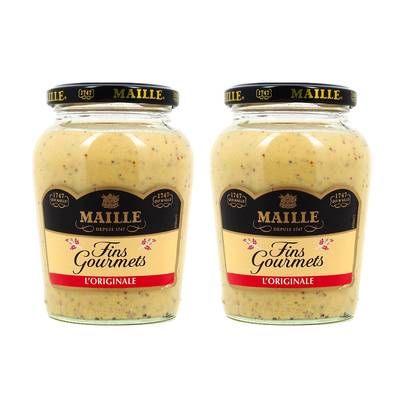 Maille Moutarde Fins Gourmets, Lot de 2x320g