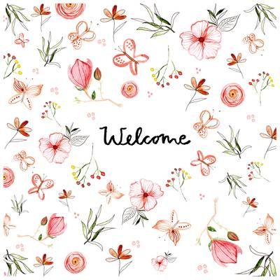 Paperproducts Design Serviette en papier Welcome Napkin, 20 serviettes de 33x33 cm
