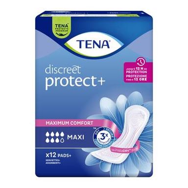 Tena Lady Serviettes incontinence maxi, 12 serviettes