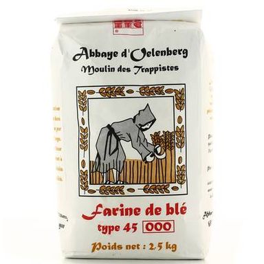 Abbaye d'Oelenberg Farine de blé type 45, 2,5kg