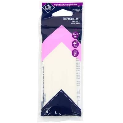 Style couture Thermocollant invisible, 45 x 12 cm