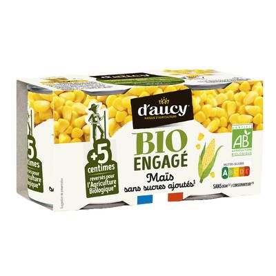 D'aucy Maïs Bio, 2x140g