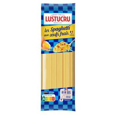 Lustucru Pâtes Spaghetti Longs aux Oeufs Frais, 500g