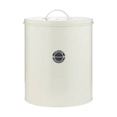 Typhoon Poubelle de table blanc cassé 5L, 5L