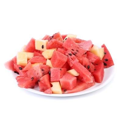 Salade Melon / Pastèque au Sirop, Barquette de 1kg