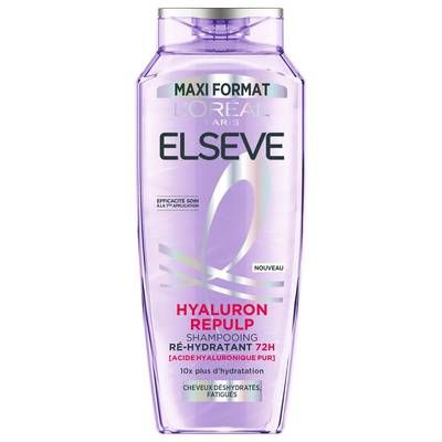 Elsève Shampooing Hyaluron Repulp Ré-Hydratant 72h, 400ml