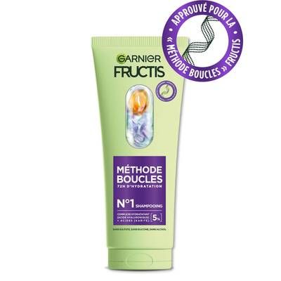 Fructis Shampoing Méthode Boucles - 72h D'hydratation, 200ml