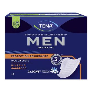 Tena Men Protection homme absorbante niveau 3, 8 pièces