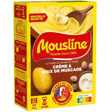 Mousline Purée Crème et Noix de Muscade, 195g