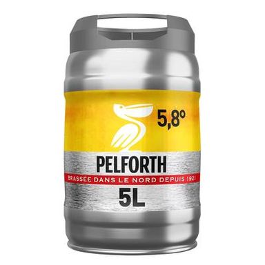Pelforth Fût de bière blonde 5.8°, 5L